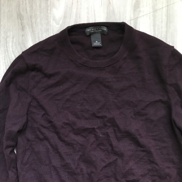 The Mens Store Sweater Maroon Wool Crew Neck Long Sleeve Mens M - Picture 2 of 9